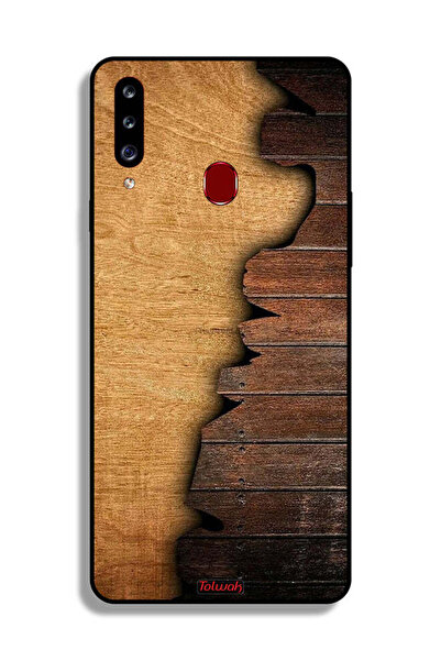 Tolwak Samsung Galaxy A20s Protective Case Cover Vintage Wood Pattern