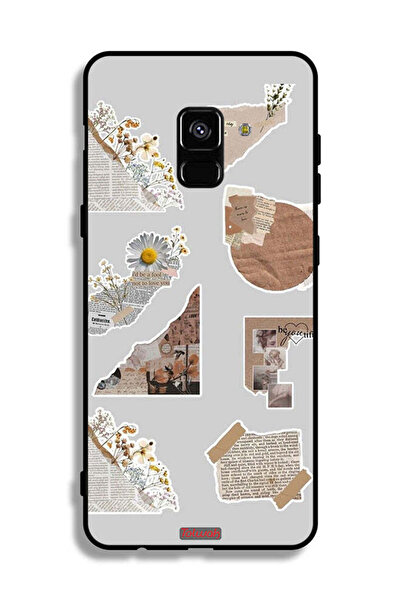 Tolwak غطاء حماية لهاتف Samsung Galaxy A8 Plus (2018) مصنوع من قطع من الملصقا...