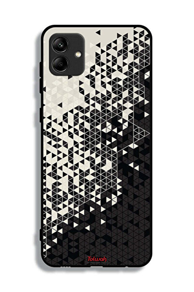 Tolwak سامسونج جالاكسي A04e غطاء واقي بنمط فن رقمي مثلث الحماية من سامسونج جالاكسي A04e