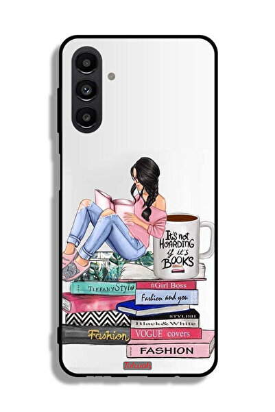 Tolwak Samsung Galaxy A13 5G Protective Case Cover Girl And Fashion Books Art