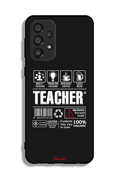 Tolwak Samsung Galaxy A33 5G Protective Case Cover Teacher Sticker