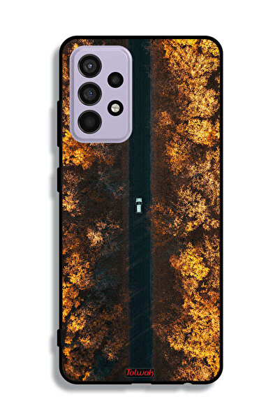 Tolwak غطاء حماية لهاتف سامسونج جالكسي A52 - طريق في أشجار الخريف