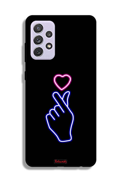 Tolwak غطاء حماية لهاتف سامسونج جالاكسي A72 5G بنقشة قلب سناب