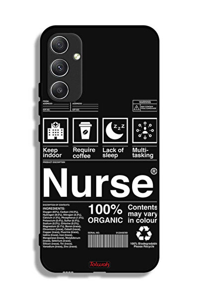 Tolwak غطاء حماية لهاتف سامسونج جالاكسي A34 5G، ملصق ممرضة