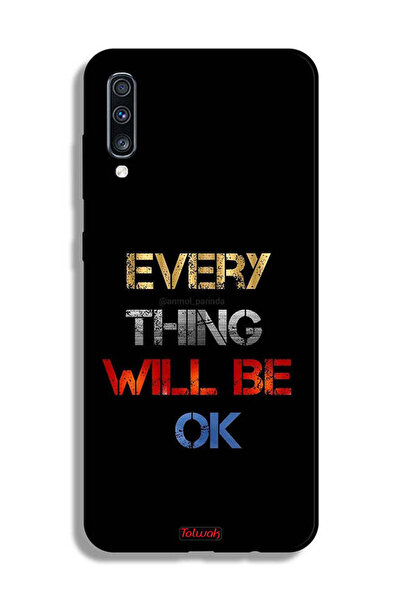 Tolwak غطاء حماية لهاتف Samsung Galaxy A70 كل شيء سيكون على ما يرام