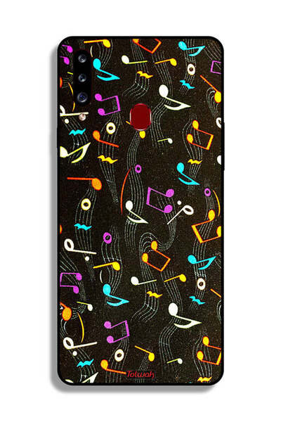 Tolwak غطاء حماية لهاتف Samsung Galaxy A20s بنمط قماش موسيقي
