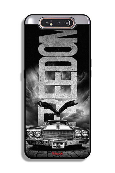 Tolwak غطاء حماية لهاتف Samsung Galaxy A80 بتصميم Freedom Art