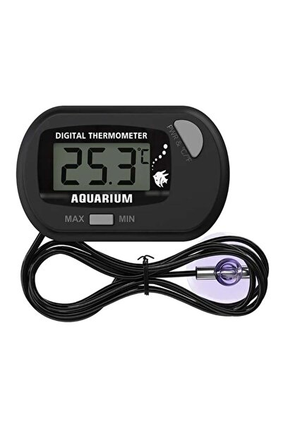 Powermaster PM-26615 Mini Lcd Dijital Problu Termometre Akvaryum Buzdolabı Ot...