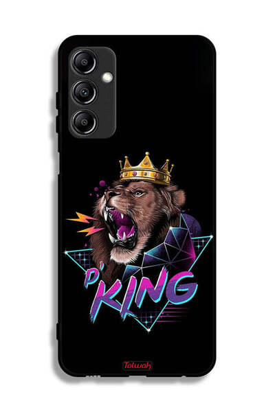 Tolwak غطاء حماية لهاتف سامسونج جالاكسي A24 4G برسومات الأسد الملك