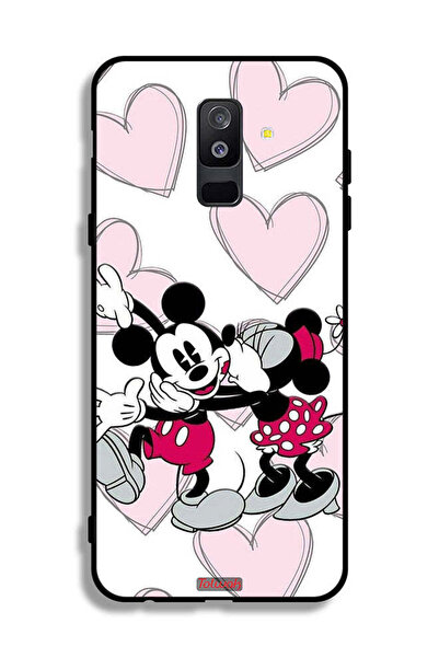 Tolwak سامسونج جالكسي A6 بلس (2018) غطاء واقي بغطاء حماية ميكي ماوس عناق