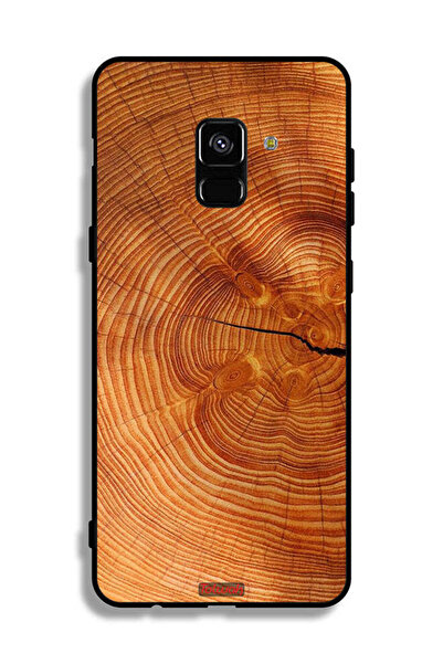 Tolwak غطاء حماية لهاتف Samsung Galaxy A8 Plus (2018) مصنوع من الخشب المتصدع