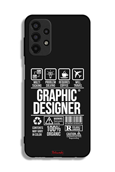 Tolwak Samsung Galaxy A13 4G Protective Case Cover Graphic Designer Sticker