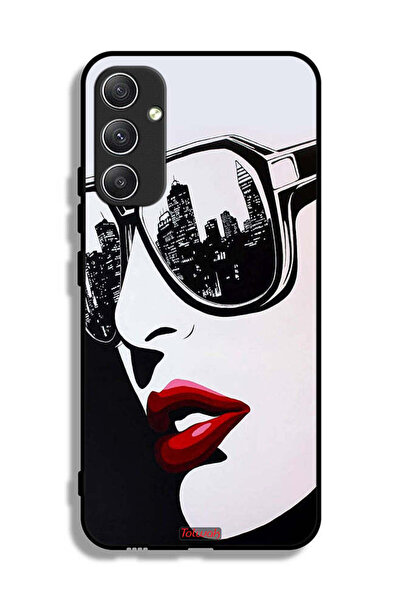 Tolwak غطاء حماية لهاتف Samsung Galaxy A34 5G بتصميم وجه فتاة وفن تجريدي