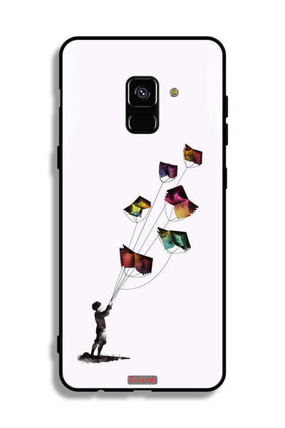 Tolwak غطاء حماية لهاتف Samsung Galaxy A8 Plus (2018) بتصميم Kites Of Book