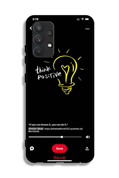 Tolwak غطاء حماية لهاتف سامسونج جالاكسي A32 4G - فكر بإيجابية