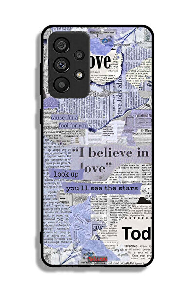 Tolwak غطاء حماية لهاتف سامسونج جالاكسي A73 5G، قطع من الصحف