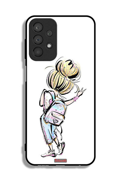 Tolwak غطاء حماية لهاتف سامسونج جالكسي A23 بتصميم فتاة العودة إلى المدرسة