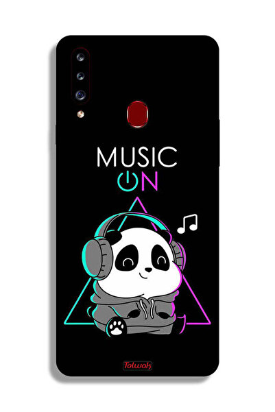 Tolwak غطاء حماية لهاتف Samsung Galaxy A20s بطبعة موسيقى الباندا