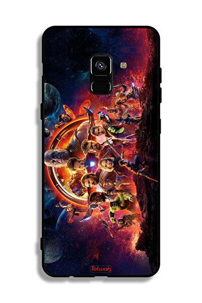 Tolwak غطاء حماية لجهاز Samsung Galaxy A8 Plus (2018) Avengers