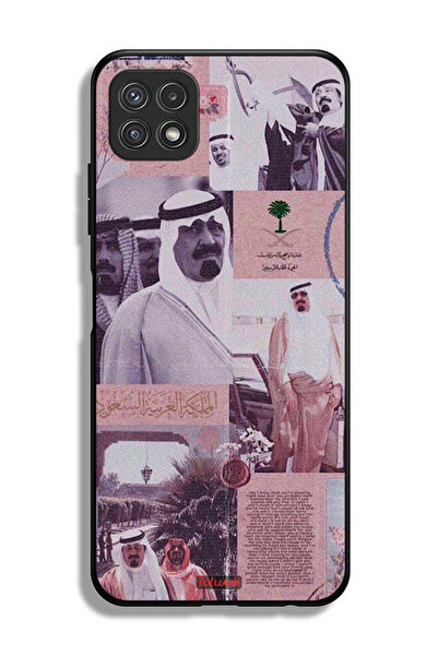 Tolwak غطاء حماية لهاتف سامسونج جالكسي A22 5G، ملصق الملك عبد الله العتيق