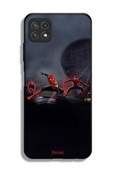 Tolwak Samsung Galaxy A22 5G Protective Case Cover Three Spiders