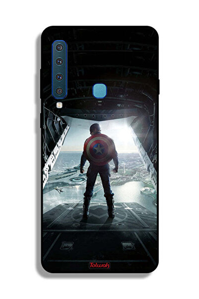 Tolwak Samsung Galaxy A9 (2018) Protective Case Cover Portrait Display Captain America