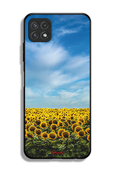 Tolwak غطاء حماية لهاتف سامسونج جالاكسي A22 5G بطبعة عباد الشمس تحت السماء