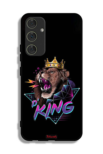 Tolwak غطاء حماية لهاتف سامسونج جالاكسي A54 5G برسومات الأسد الملك