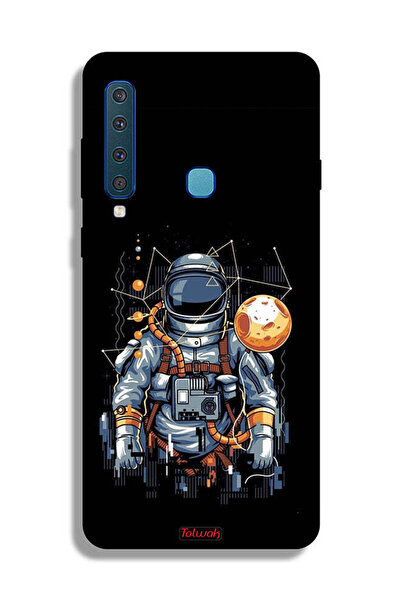 Tolwak غطاء حماية لهاتف Samsung Galaxy A9 (2018) بتصميم رائد فضاء تجريدي