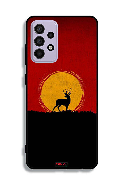 Tolwak غطاء حماية لهاتف سامسونج جالكسي A52 بتصميم غزال وقمر