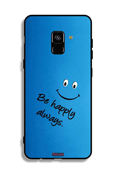 Tolwak غطاء حماية لهاتف Samsung Galaxy A8 Plus (2018) كن سعيدًا دائمًا