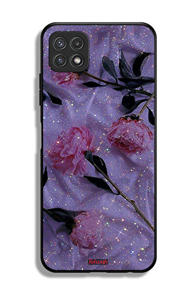 Tolwak غطاء حماية لهاتف سامسونج جالاكسي A22 5G بنقشة ورود لامعة