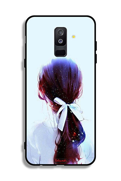 Tolwak غطاء حماية لهاتف Samsung Galaxy A6 Plus (2018) بتصميم ربطة شعر مع رباط...