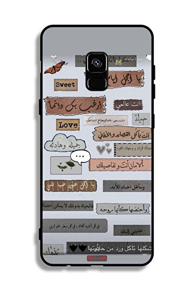 Tolwak غطاء حماية لهاتف سامسونج جالاكسي A8 بلس (2018) بعبارات حب عربية