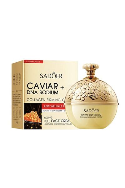 SADOER Cremă de față antirid de lux cu caviar, colagen, anti-îmbătrânire, fermitate, lifting, reduce pielea fină