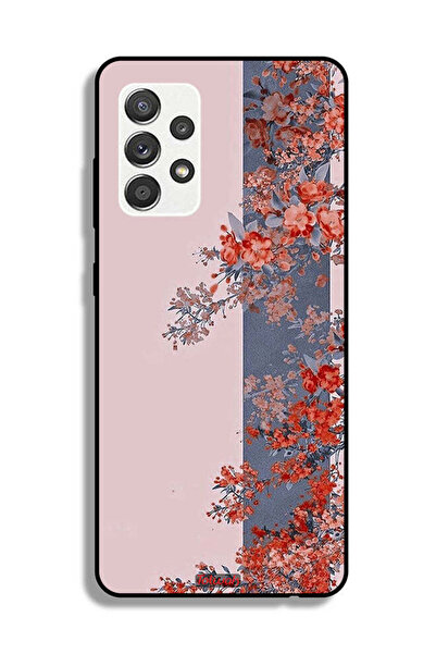Tolwak Samsung Galaxy M32 5G Protective Case Cover Tree Leaves And Flowers Art