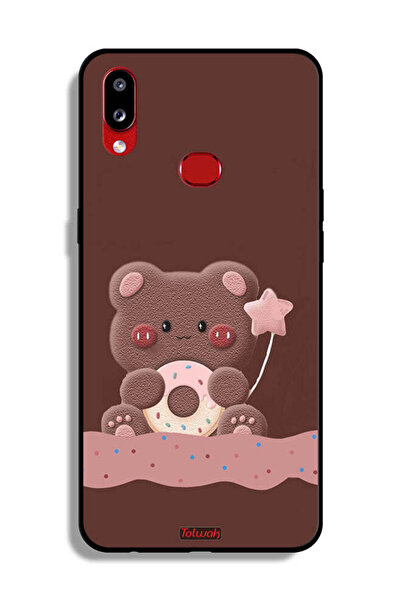 Tolwak غطاء واقي لغطاء حماية سامسونج جالاكسي A10s دونات الدب