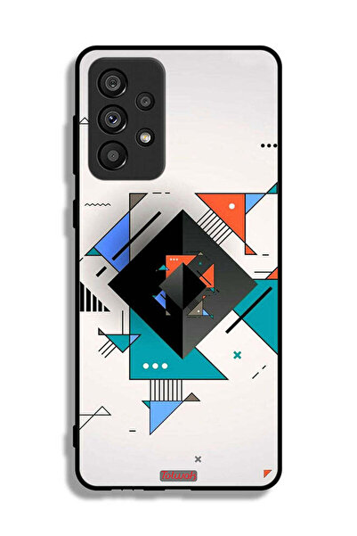 Tolwak غطاء حماية لهاتف سامسونج جالاكسي A73 5G بأشكال مربعة ومثلثة ونمط تجريدي