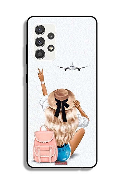 Tolwak غطاء حماية لهاتف سامسونج جالاكسي M32 5G - فتاة تحب السفر