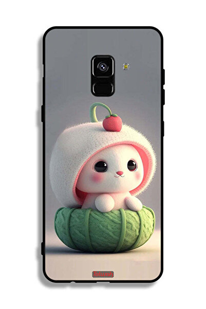Tolwak غطاء حماية لهاتف Samsung Galaxy A8 Plus (2018) - أرنب صغير لطيف