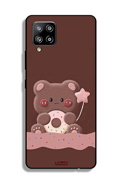 Tolwak غطاء حماية لهاتف سامسونج جالاكسي M42 5G بطبعة دب دونات