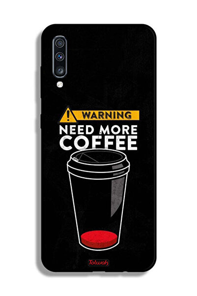 Tolwak غطاء حماية لهاتف Samsung Galaxy A70 - هل تحتاج إلى المزيد من القهوة؟
