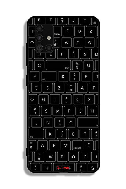 Tolwak غطاء حماية لهاتف Samsung Galaxy A51 5G بنمط مفاتيح لوحة المفاتيح العشو...