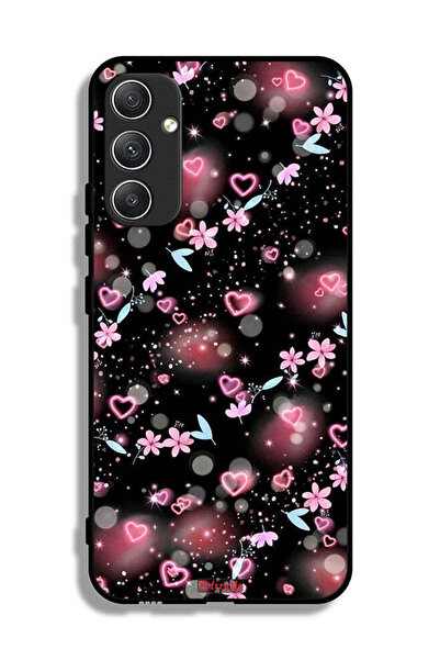 Tolwak غطاء حماية لهاتف سامسونج جالاكسي A34 5G بنقشة قلوب وأزهار صغيرة