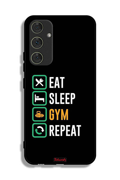 Tolwak Samsung Galaxy A54 5G Protective Case Cover Eat Sleep Gym Repeat