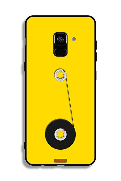 Tolwak غطاء حماية لهاتف Samsung Galaxy A8 Plus (2018) بتصميم عجلة الكاسيت