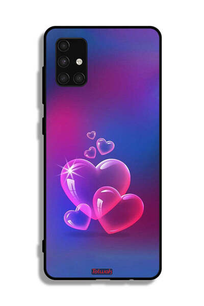 Tolwak غطاء حماية لهاتف سامسونج جالاكسي A71 4G بنقشة قلوب الماء