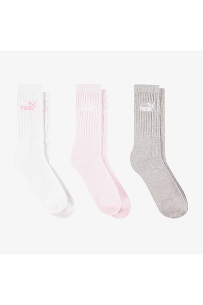 Puma Elements Crew so Unisex Gray/White/Pink Socks