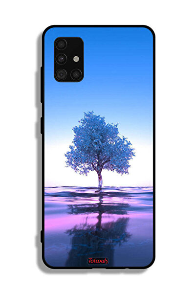 Tolwak غطاء حماية لهاتف سامسونج جالاكسي A51 4G بتصميم شجرة نيون وانعكاس مائي ...