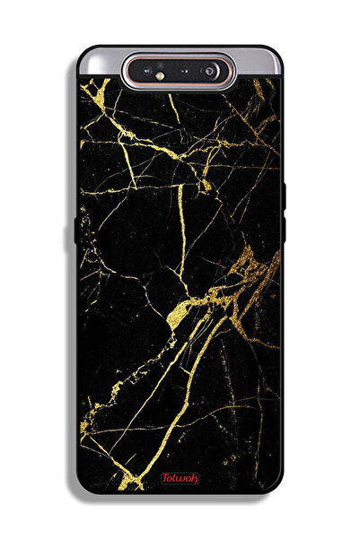 Tolwak غطاء حماية لهاتف سامسونج جالكسي A80 - رخامي متصدع